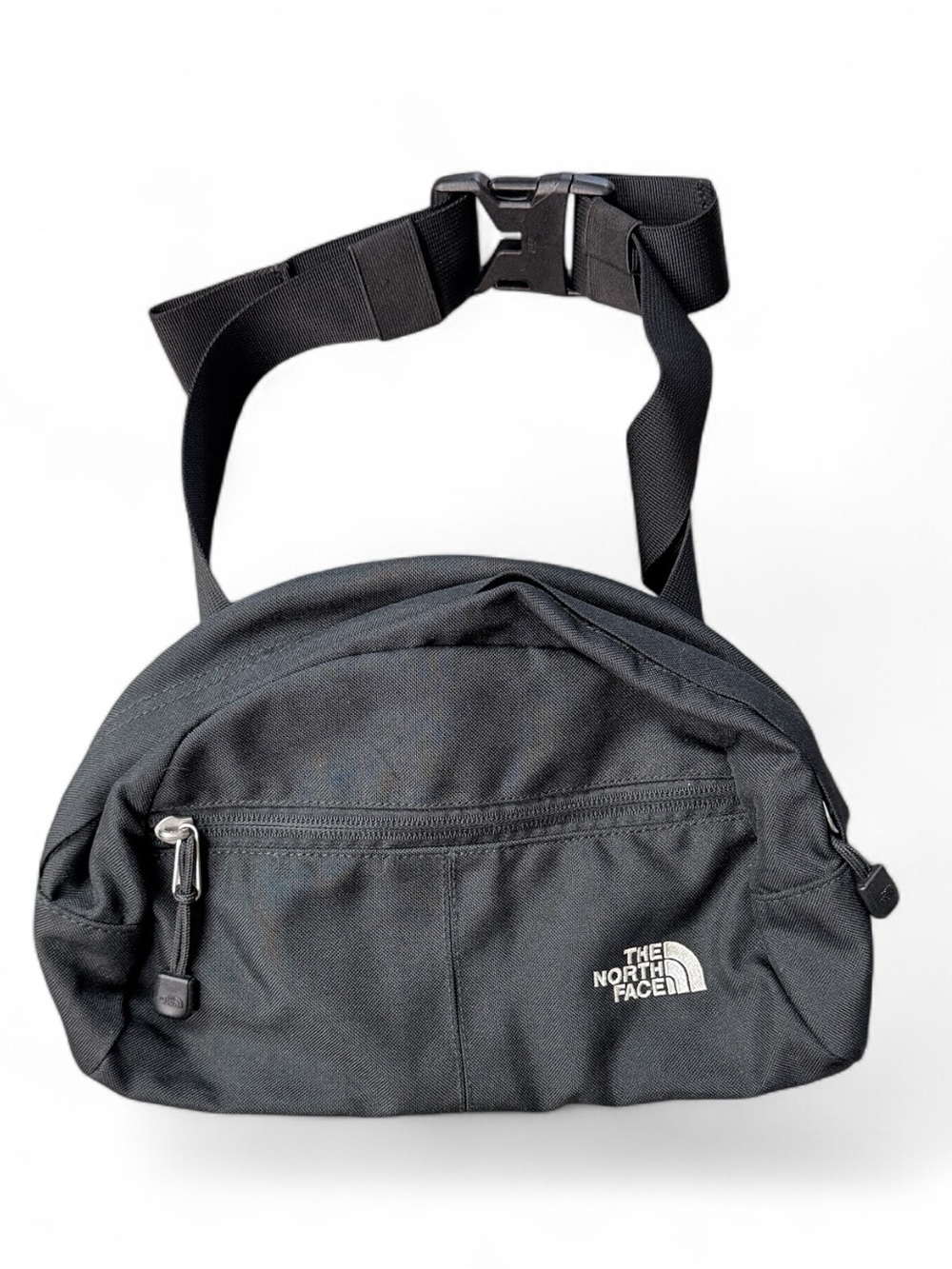 The North Face Black Belt Bag with Front Zip